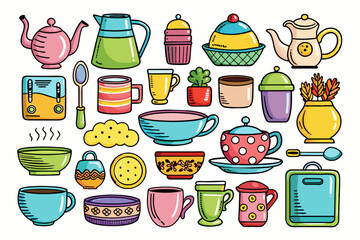 Fototapeta premium KitchenIcons