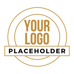 Your Logo golden placeholder company