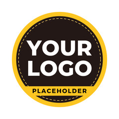 Your Logo golden placeholder company curry