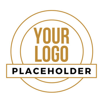 Your Logo golden placeholder company