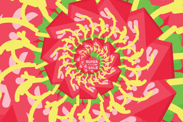 Free vector psychedelic optical illusion wallpaper