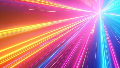 Obraz premium abstract colorful background, bright neon rays and glowing lines.