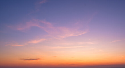 Beautiful dramatic scenic after sunset sky background after sunset