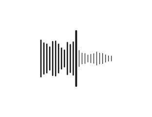 Audio, noise reduction, normalization icon. Vector illustration.