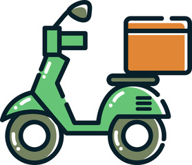 Bike delivery, express delivery icon.