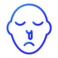 a runny nose gradient icon