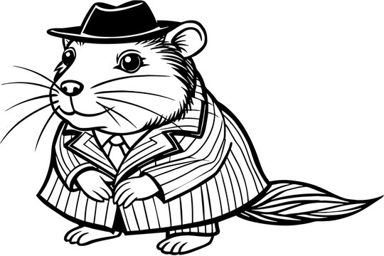 recommend clip art: hamster ,sherlock ,Holmes ,coloring