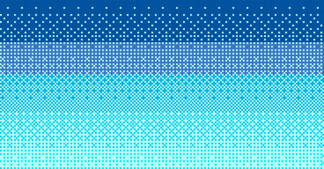 Pixel seamless gradient background. Retro 8 bit game tileable graphic, old style dithering background. Vector 16x16 bit texture © Tartila