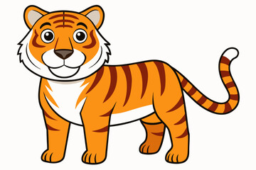 tiger ,icon vector silhouette illustration