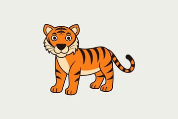 tiger ,icon vector silhouette illustration