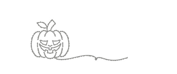 Helloween icon with line art. Helloween celebration symbol. Hellowen icon for background.
