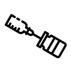 medicine injection cutline icon