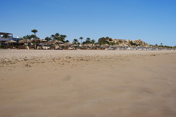 Beach at Red Sea in African SAFAGA city in EGYPT