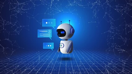 AI Chatbot Content Generator. Chatbot technology, Technology and engineering. AI chat bot artificial intelligence and neural networks. cyberspace Online training assistance customer service