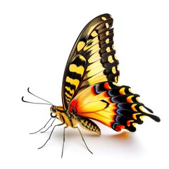 beautiful butterfly isolated on white