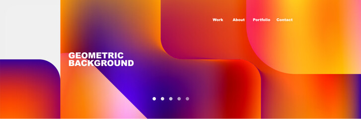 Teal Liquid color background design for Landing page site. Fluid gradient shapes composition. Futuristic design posters. Eps10 vector.