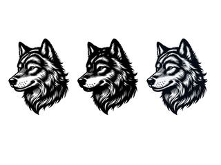 wolf head logo