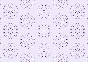 紫の紫陽花が咲き誇るシームレス背景イラスト素材