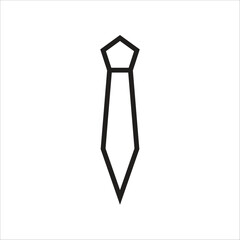 school tie vector icon line template