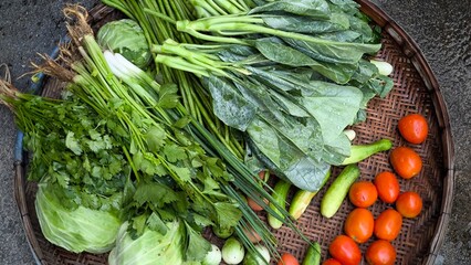 Fresh vegetables, natural food for cooking