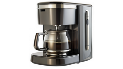 coffee maker machine on a transparent background.