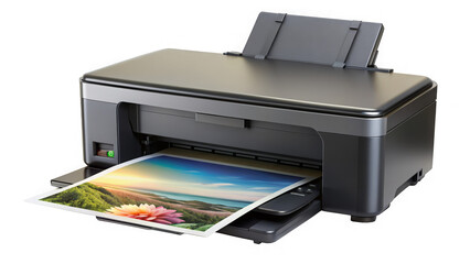 printer on a transparent background.