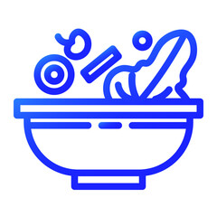healthy food gradient icon