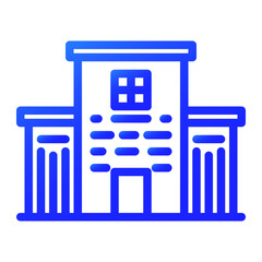 hospital gradient icon