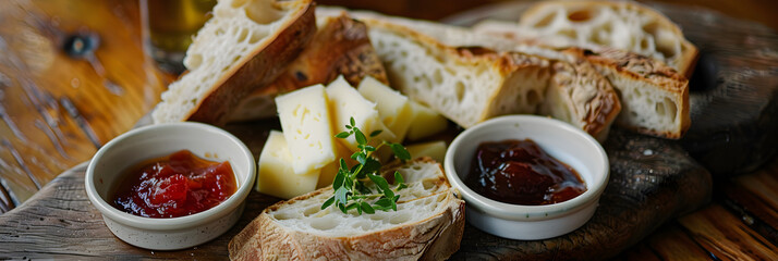 Traditional English Ploughman's Lunch