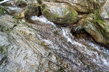 A view of the mountain trail of Bounooreyama going up from Shiratanisawa Ascent from the Shiratanisawa Ascent Yamaguchi