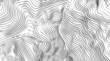 Background of the topographic map. Topographic map lines, contour background. Geographic grid, vector abstract