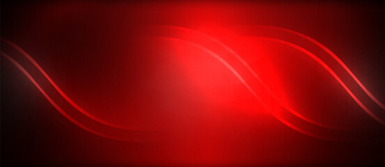 Neon glowing circle rays, light round lines in the dark, planet style neon wave lines. Energetic electric concept design for wallpaper, banner, background