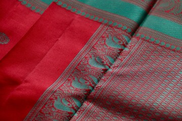 Traditional Indian Kancheepuram silk saree