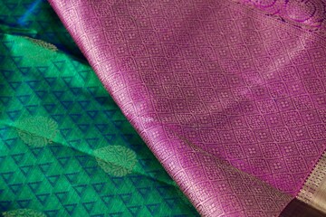 Indian Traditional Silk Saree with beautiful patterns