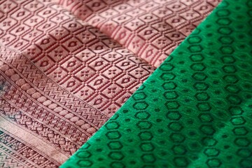 Indian Traditional Silk Saree with beautiful patterns