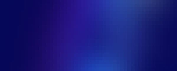 Long banner. gradient background - blue violet shades. pixel mosaic tile. copy space.