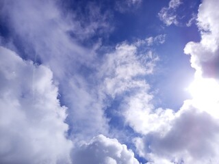 The artistic and beautiful clouds in the sky