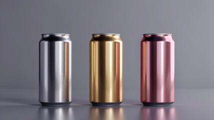 A 3D rendering showcases aluminum beverage cans