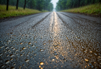Slick & Shining: Rain Creates Hazardous Road Conditions