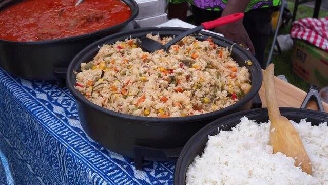 traditional food at the market