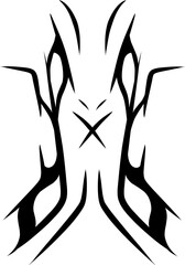 silhouette of a abstract