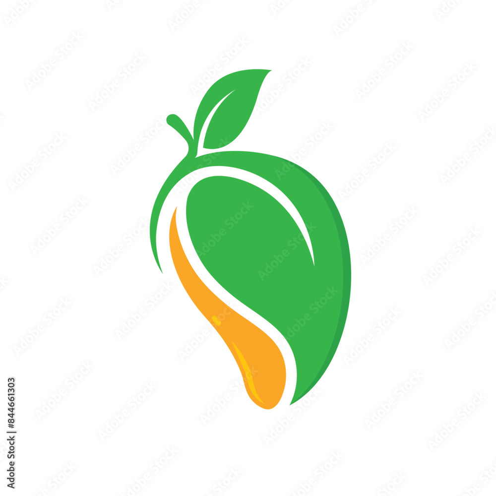 Canvas Prints mango fruit logo vector concept design template