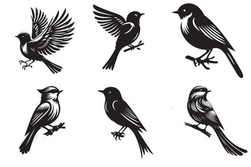 bluebird silhouette vector illustration