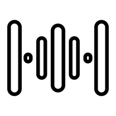 sound frequency illustration line icon