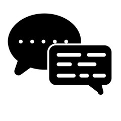 chat illustration glyph icon