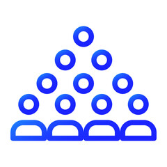 group illustration  gradient icon