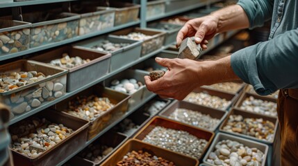 Collecting Agate Stones in the Collection Room 