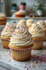 cupcakes with sprinkles