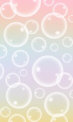 Bubble. Bubble background. Soap and shampoo bubble. Underwater. Faom bubble. Clear bubble in the air. dreamlike