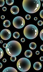 Bubble. Bubble background. Soap and shampoo bubble. Underwater. Faom bubble. Clear bubble in the air. dreamlike